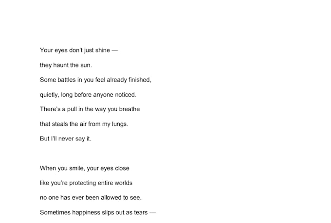 write a emotional and obsessive poem